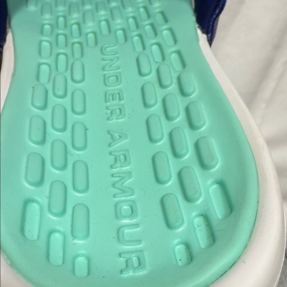 Under Armour Tropical Slide Sandals - Blue pink green size 8 slide on - Picture 7 of 12